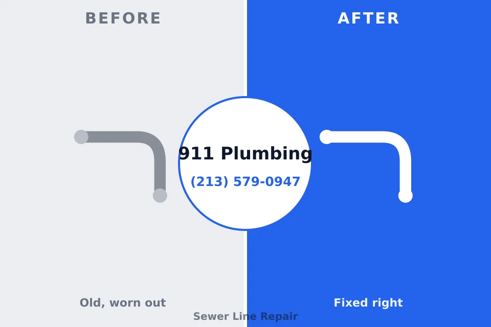 Before and after: plumbing repair Garfield Heights, OH